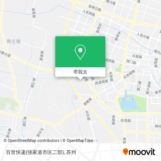 百世快递(张家港市区二部)地图