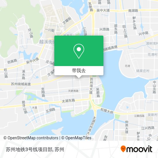 苏州地铁3号线项目部地图