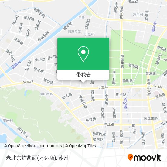 老北京炸酱面(万达店)地图