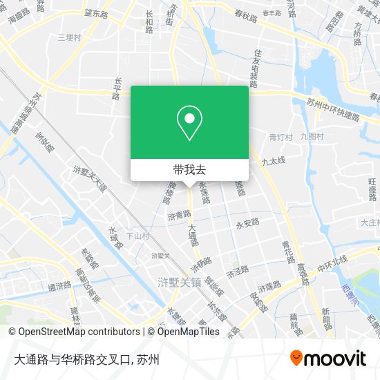 大通路与华桥路交叉口地图