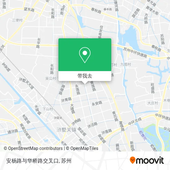 安杨路与华桥路交叉口地图