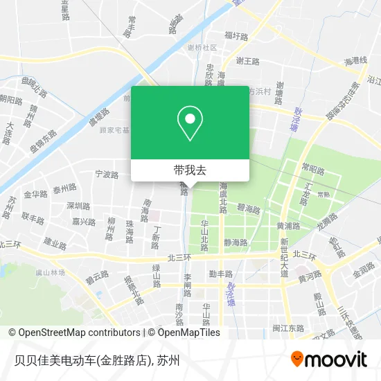 贝贝佳美电动车(金胜路店)地图