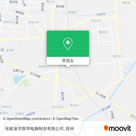 张家港市双华电脑制衣有限公司地图