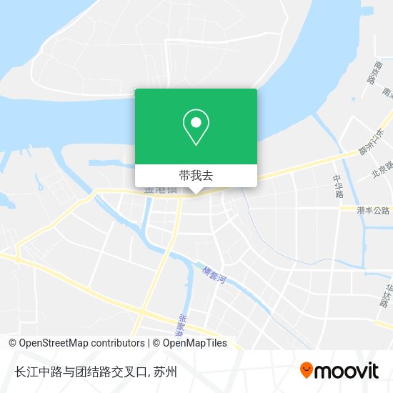 长江中路与团结路交叉口地图