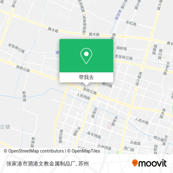 张家港市泗港文教金属制品厂地图