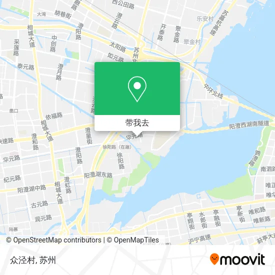 众泾村地图