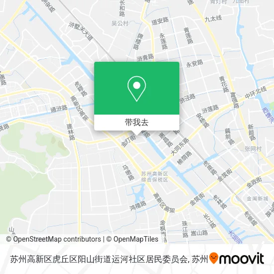 苏州高新区虎丘区阳山街道运河社区居民委员会地图