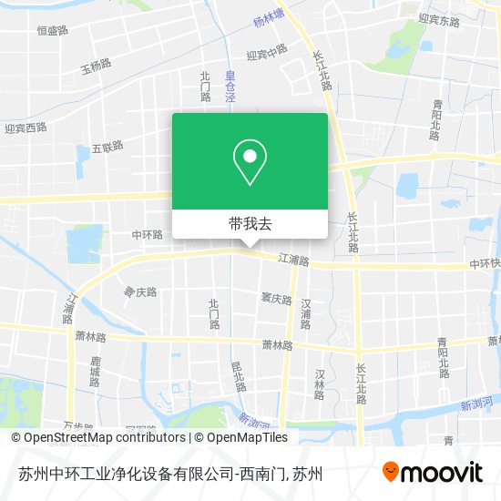 苏州中环工业净化设备有限公司-西南门地图