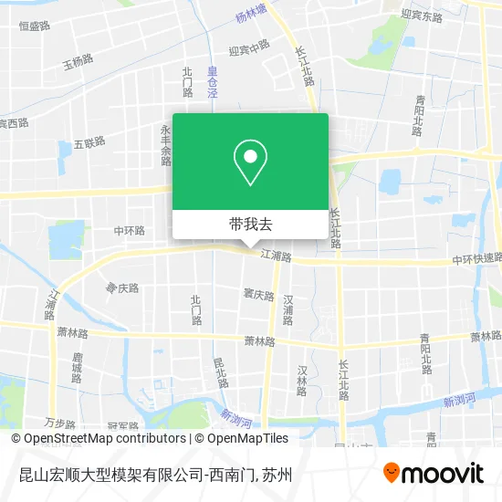 昆山宏顺大型模架有限公司-西南门地图