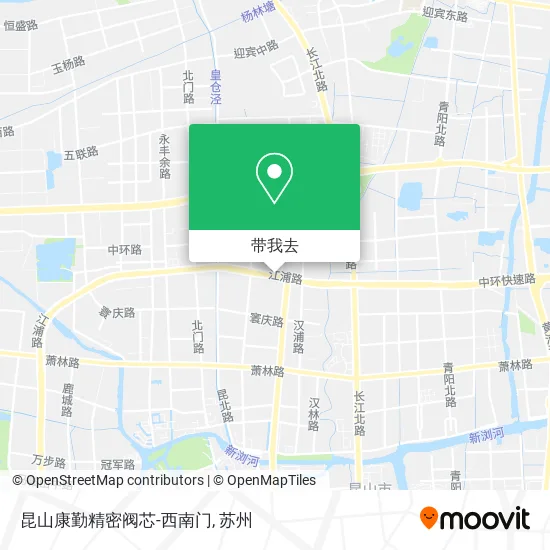 昆山康勤精密阀芯-西南门地图