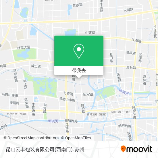 昆山云丰包装有限公司(西南门)地图