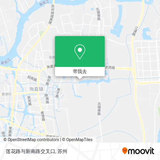 莲花路与新南路交叉口地图