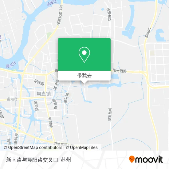新南路与震阳路交叉口地图