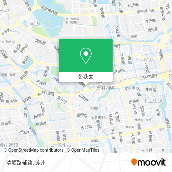 清塘路辅路地图