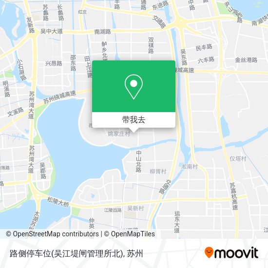 路侧停车位(吴江堤闸管理所北)地图