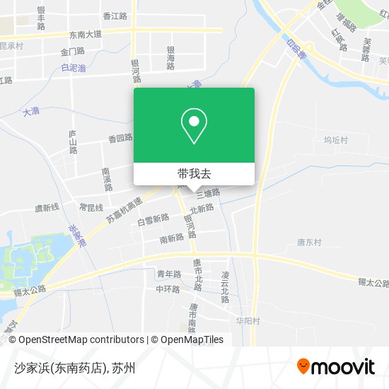 沙家浜(东南药店)地图