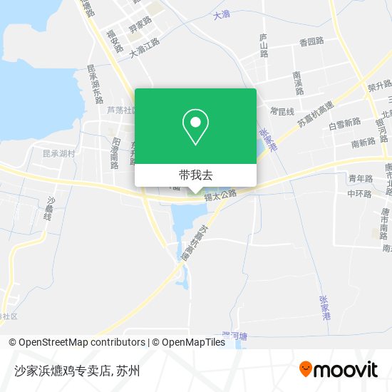 沙家浜爊鸡专卖店地图