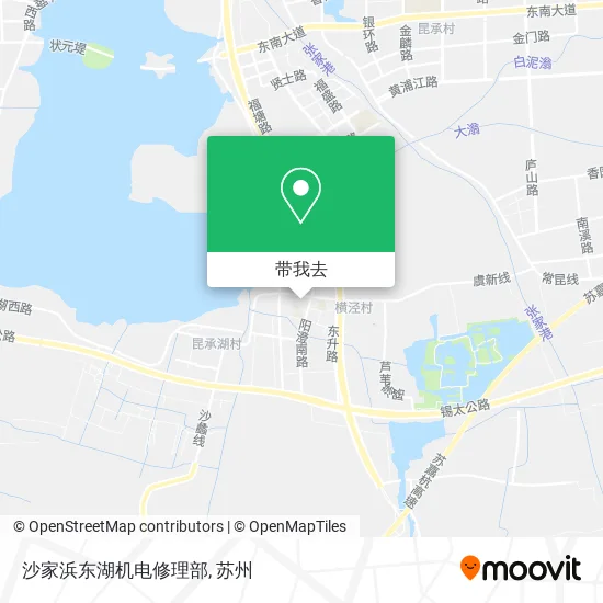 沙家浜东湖机电修理部地图