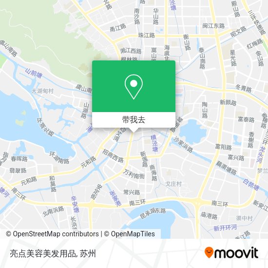 亮点美容美发用品地图