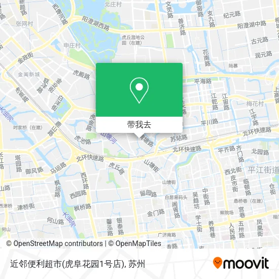 近邻便利超市(虎阜花园1号店)地图