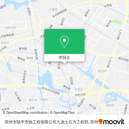 苏州市陆平市政工程有限公司九龙土石方工程部地图