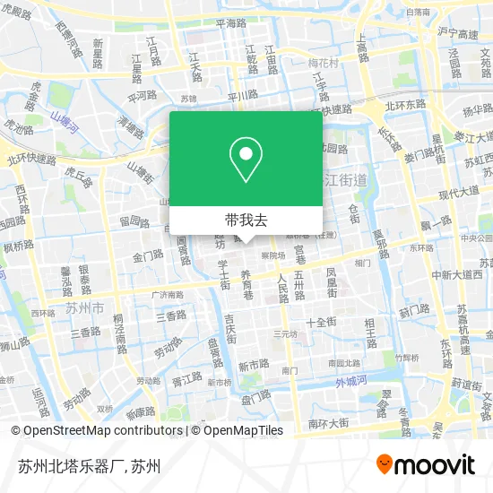 苏州北塔乐器厂地图