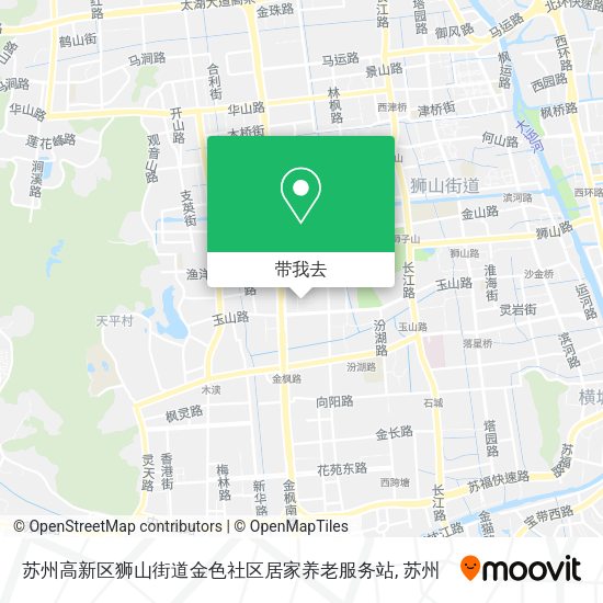 苏州高新区狮山街道金色社区居家养老服务站地图