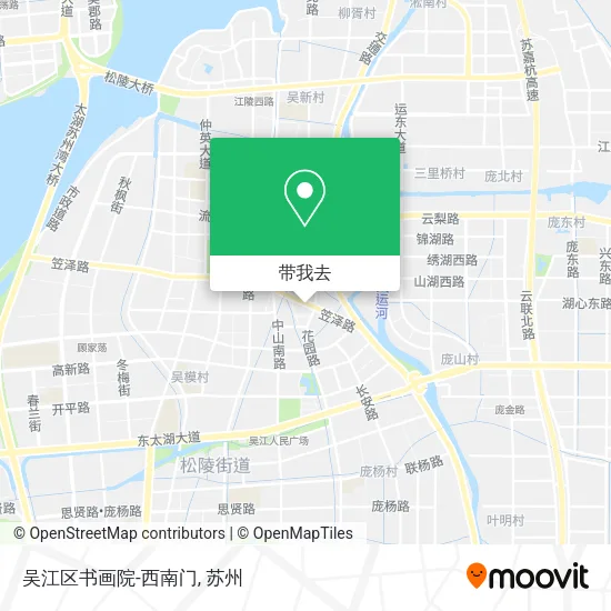 吴江区书画院-西南门地图
