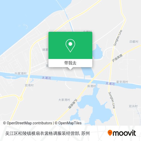 吴江区松陵镇横扇衣裳格调服装经营部地图