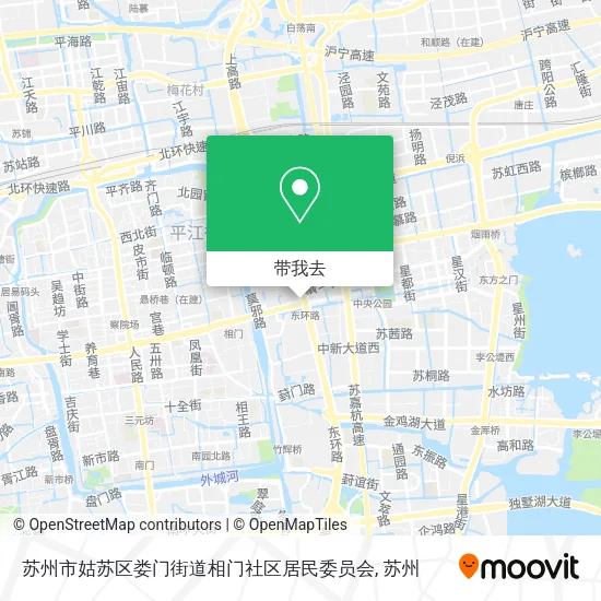 苏州市姑苏区娄门街道相门社区居民委员会地图