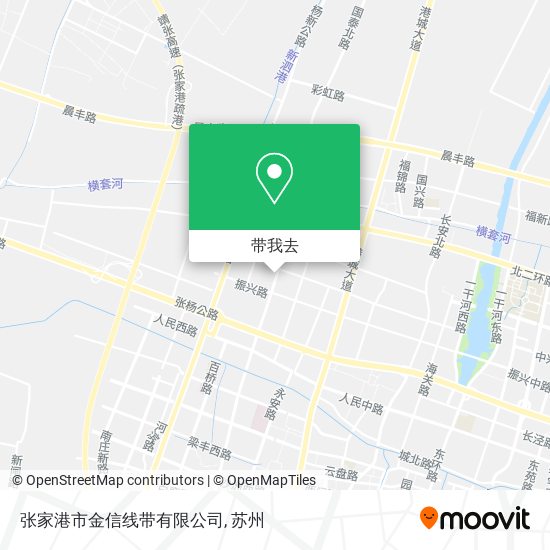 张家港市金信线带有限公司地图