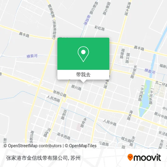 张家港市金信线带有限公司地图