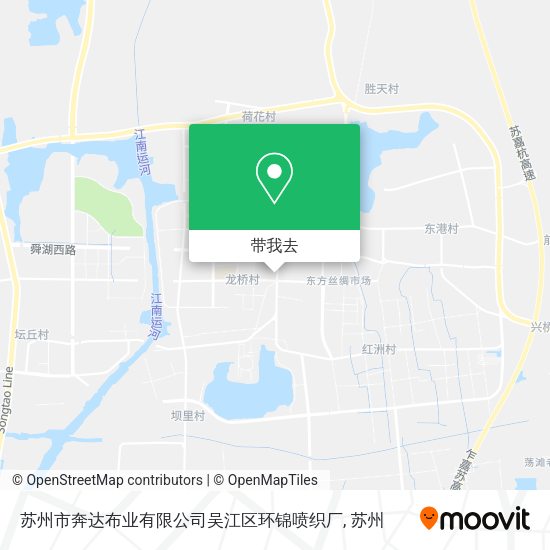 苏州市奔达布业有限公司吴江区环锦喷织厂地图