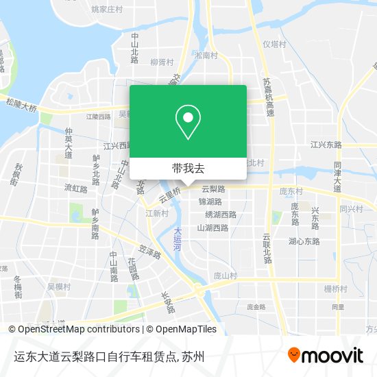 运东大道云梨路口自行车租赁点地图