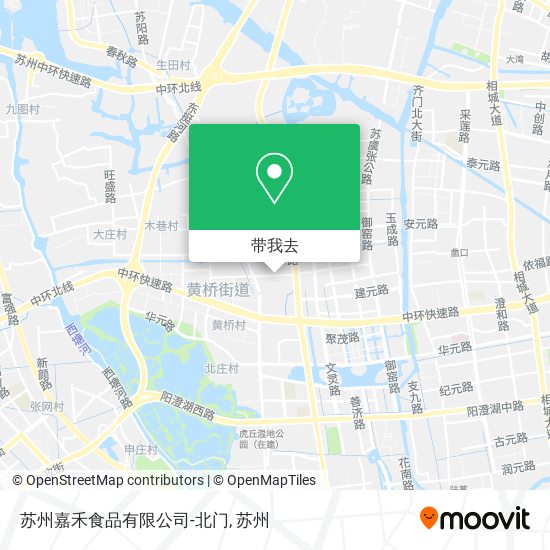 苏州嘉禾食品有限公司-北门地图