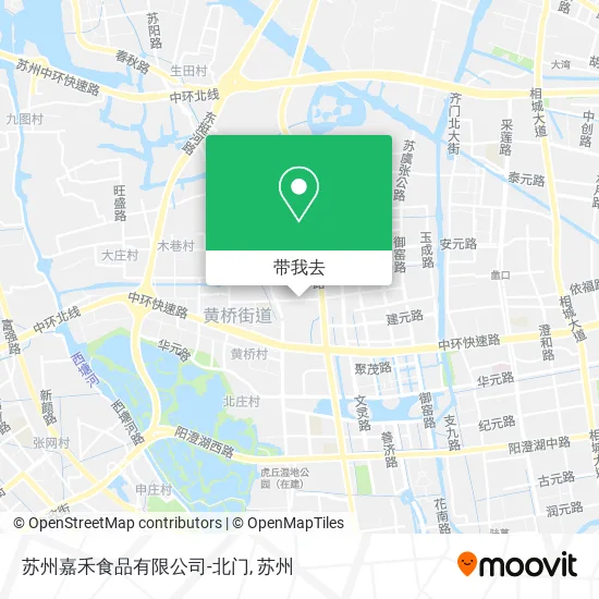 苏州嘉禾食品有限公司-北门地图