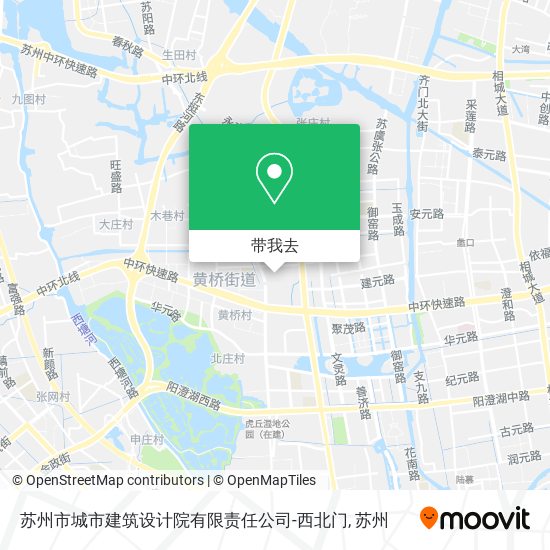 苏州市城市建筑设计院有限责任公司-西北门地图