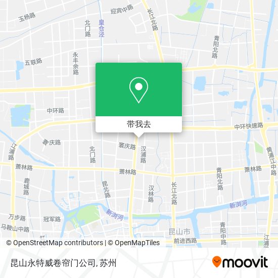 昆山永特威卷帘门公司地图