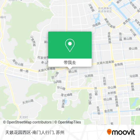 天籁花园西区-南门人行门地图