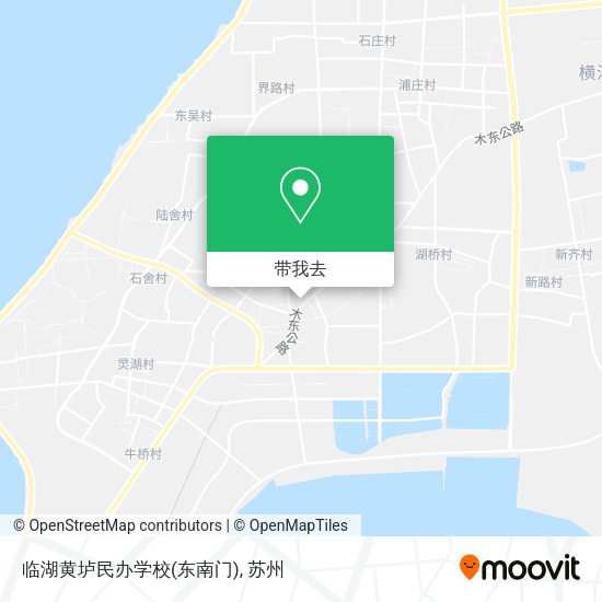 临湖黄垆民办学校(东南门)地图