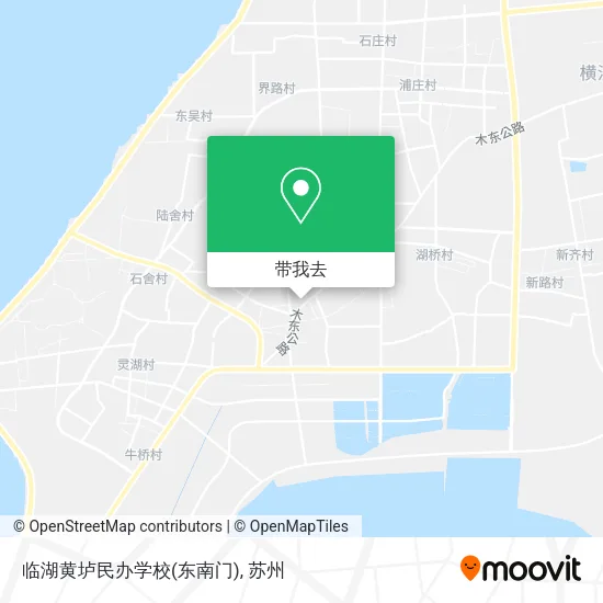 临湖黄垆民办学校(东南门)地图