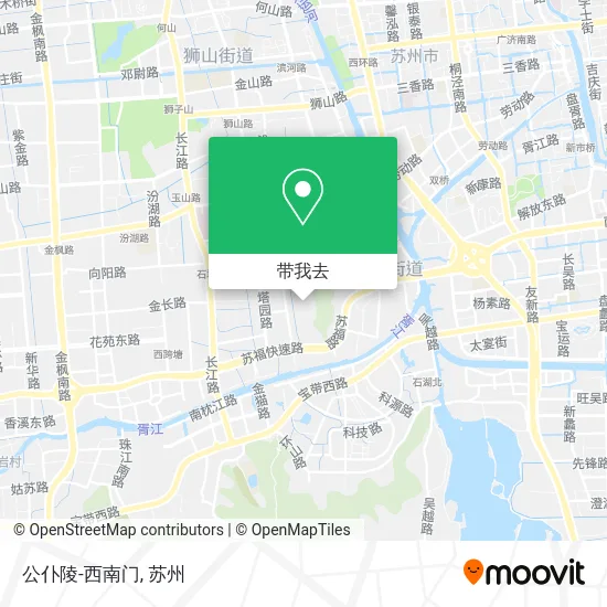 公仆陵-西南门地图