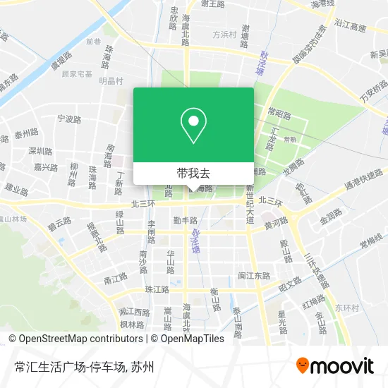 常汇生活广场-停车场地图