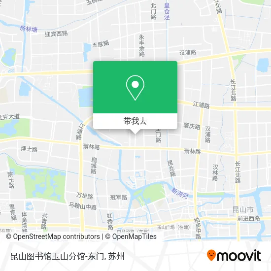 昆山图书馆玉山分馆-东门地图