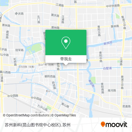苏州新科(昆山图书馆中心校区)地图