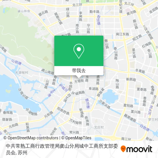 中共常熟工商行政管理局虞山分局城中工商所支部委员会地图