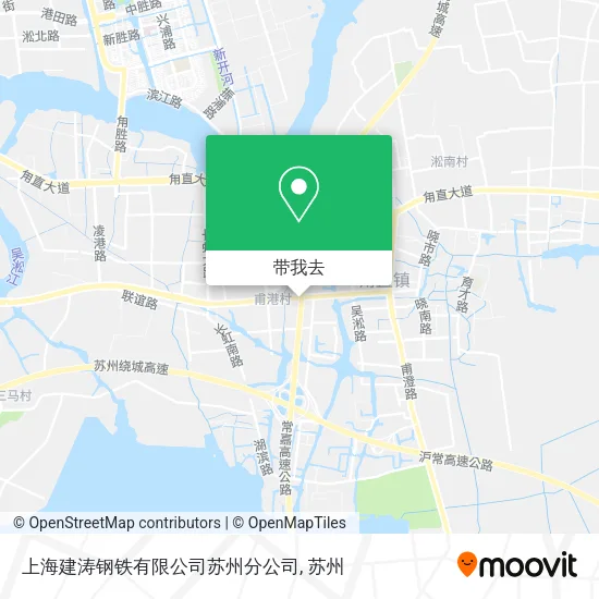 上海建涛钢铁有限公司苏州分公司地图