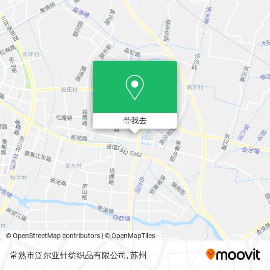 常熟市泛尔亚针纺织品有限公司地图