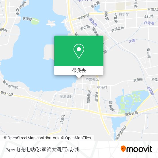 特来电充电站(沙家浜大酒店)地图