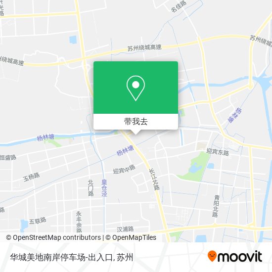 华城美地南岸停车场-出入口地图